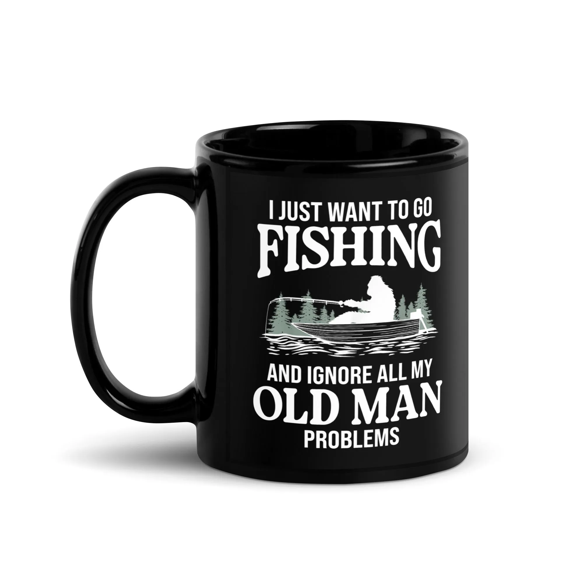 Fishing Old Man Problems Coffee Mug