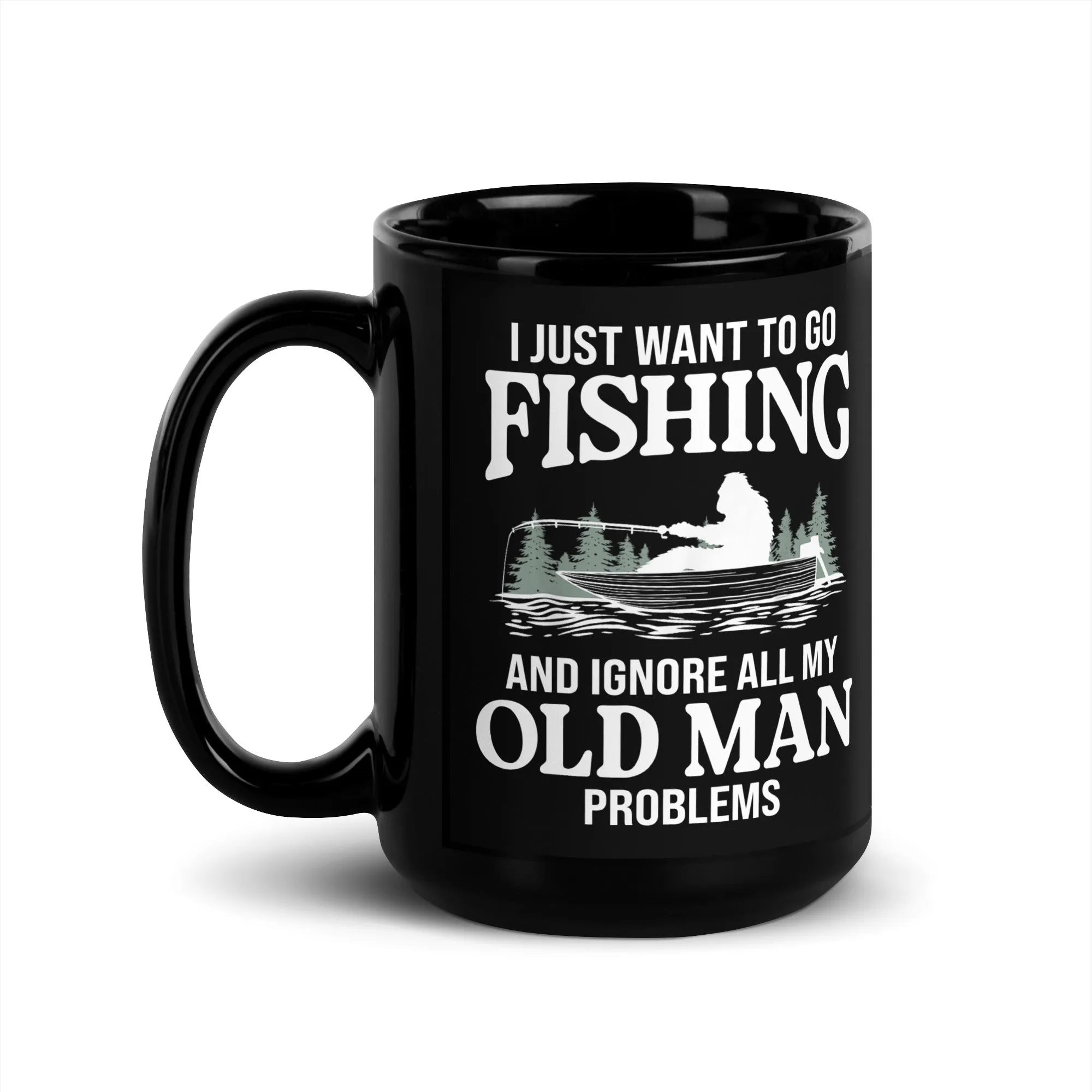 Fishing Old Man Problems Coffee Mug