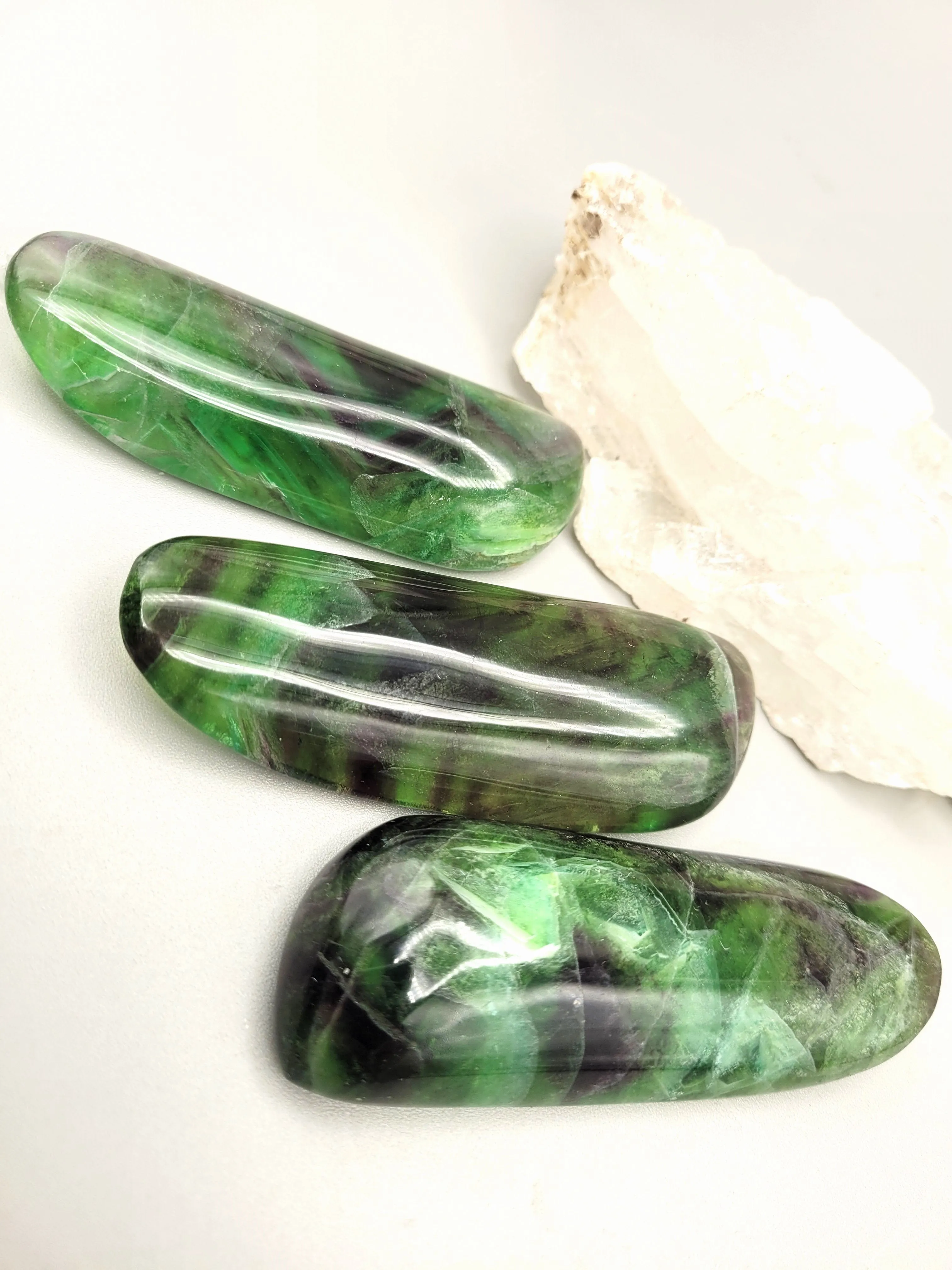 Fluorite Polished Flat Wand/Massager CLOSEOUT