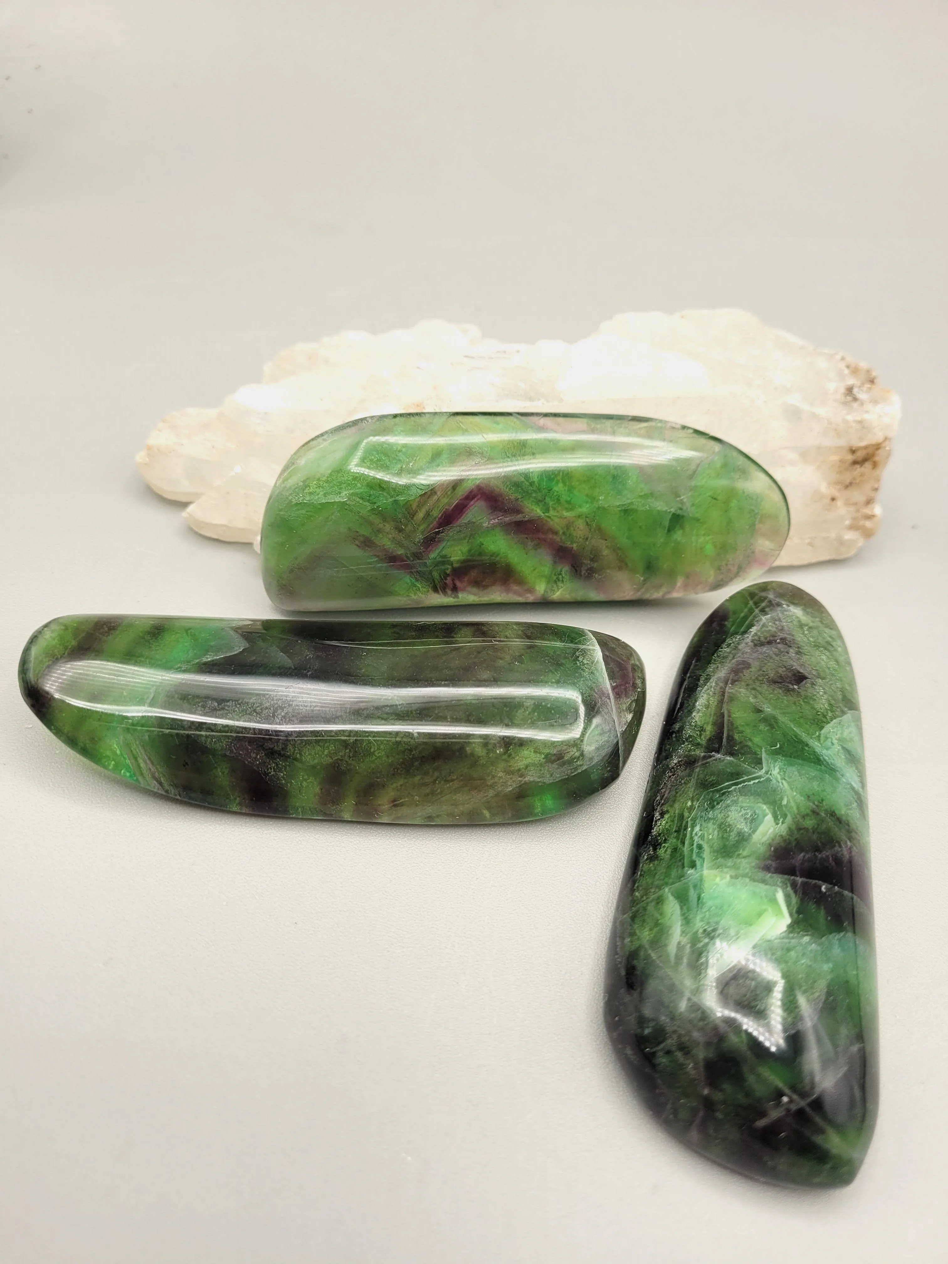 Fluorite Polished Flat Wand/Massager CLOSEOUT