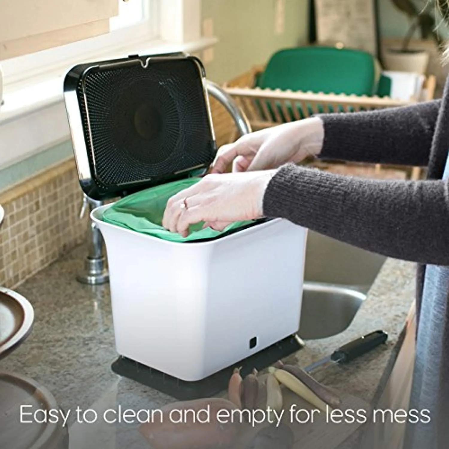 Fresh Air Odor-Free Kitchen Compost Bin