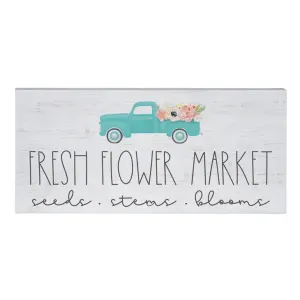 Fresh Flower Market Wood Sign