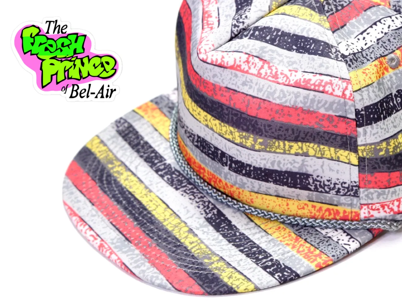 Fresh Prince Snapback - Grey/Stripe