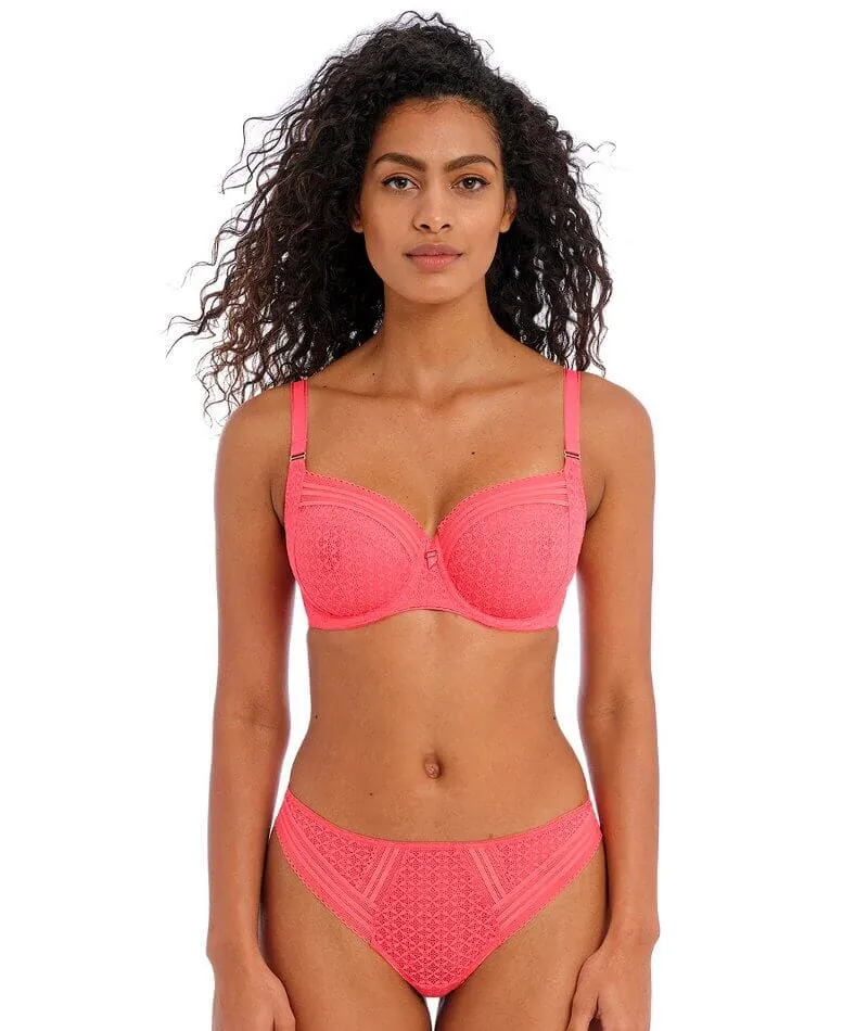Freya Viva Underwired Side Support Bra - Sunkissed Coral