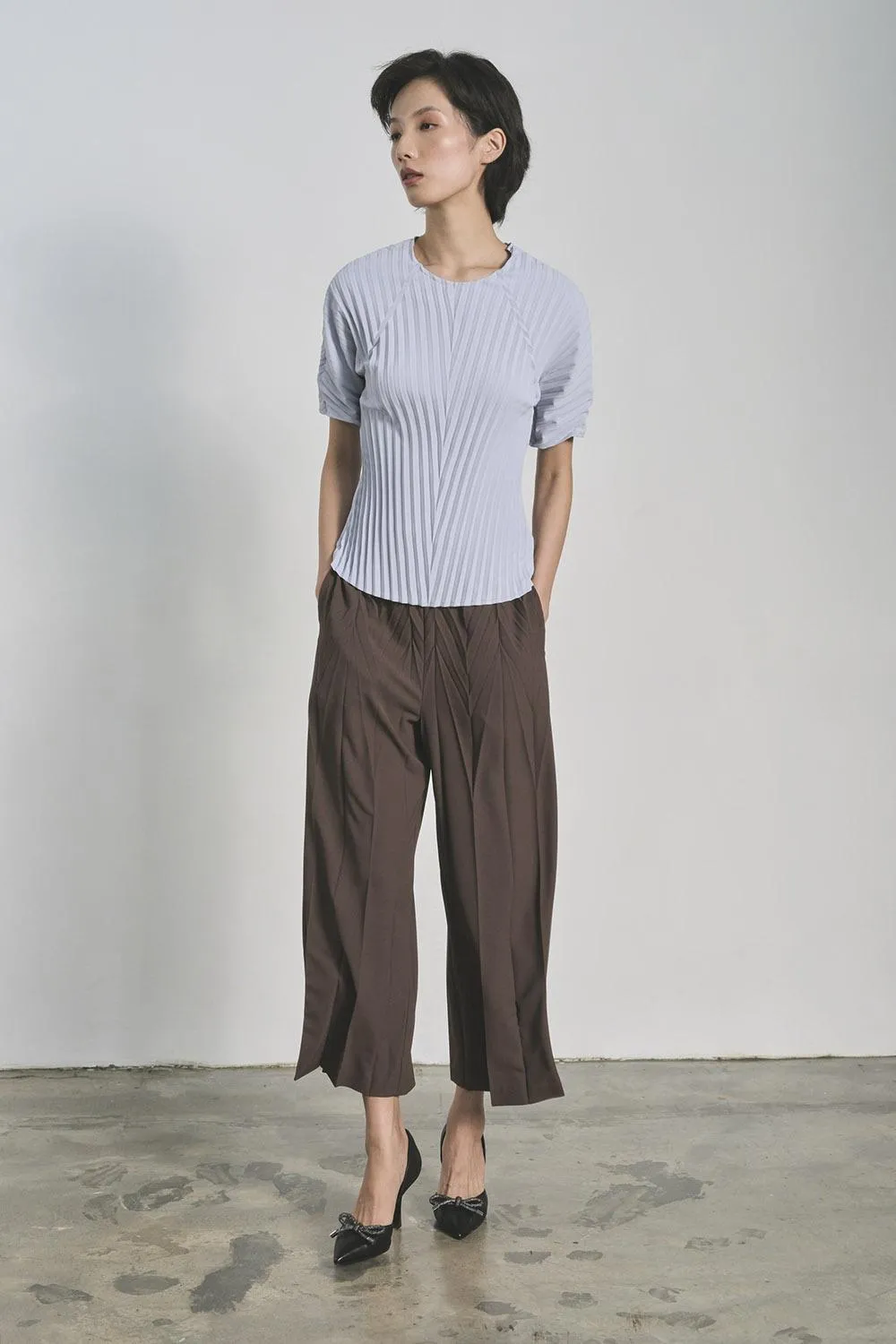 GIN LEE STUDIO | Ava Top | Light Blue