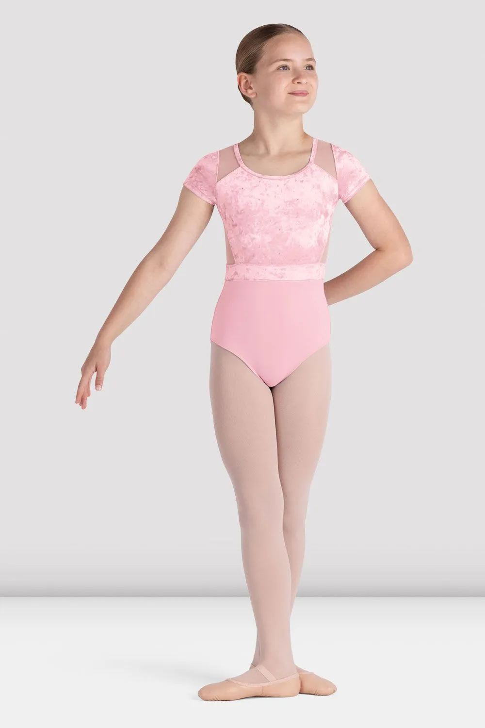 Girls Amelia Cap Sleeve Leotard