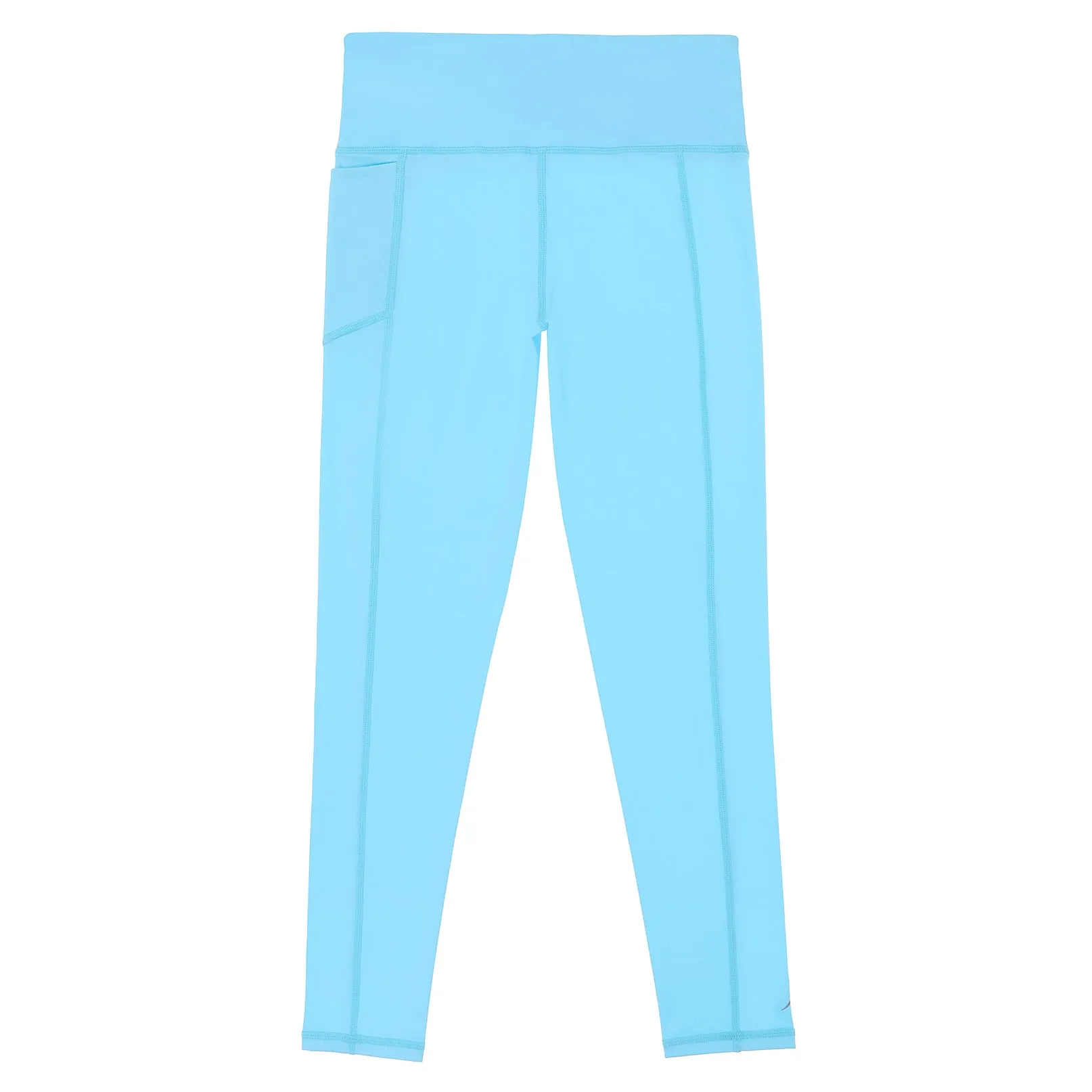 Girls Ice Blue Long Leggings