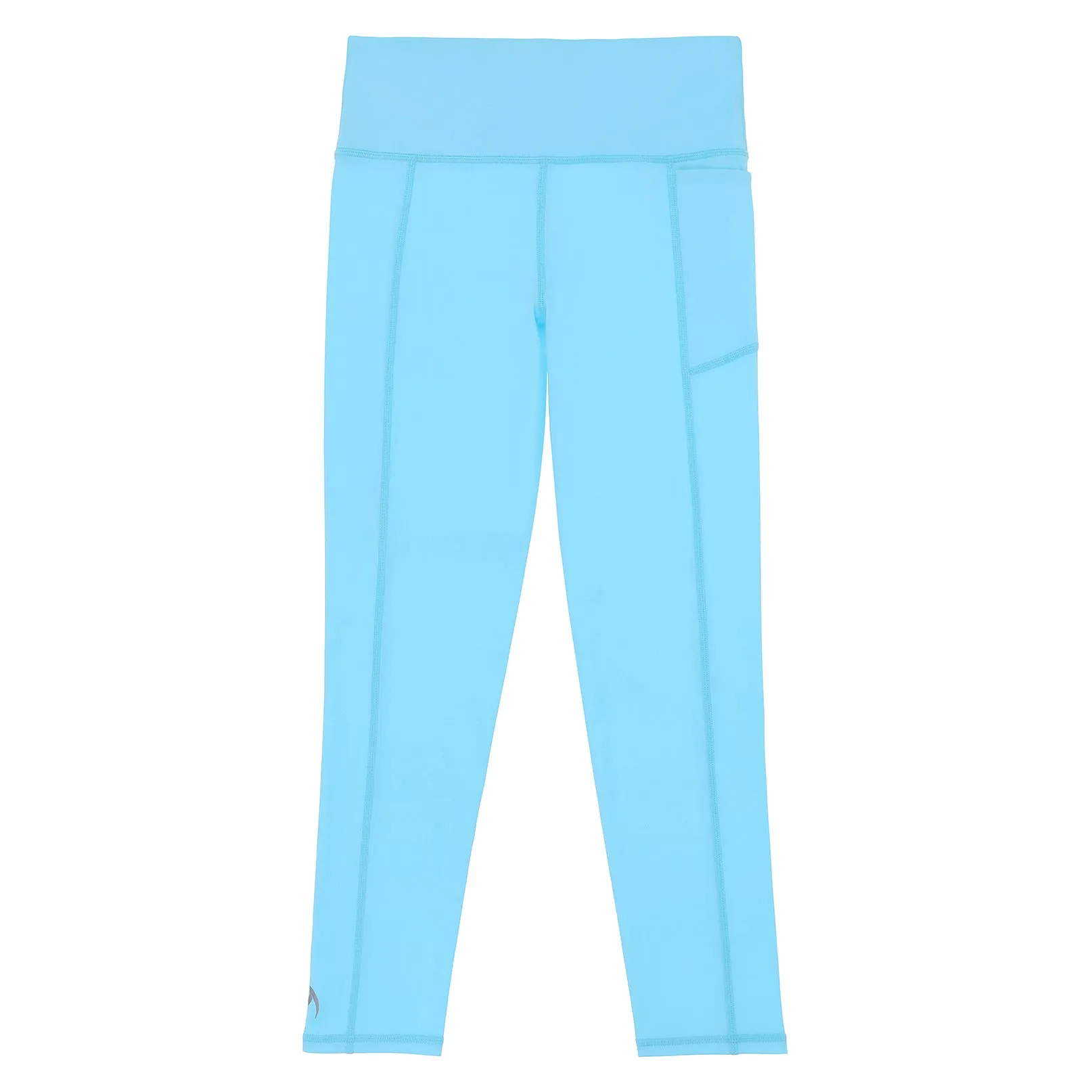 Girls Ice Blue Long Leggings