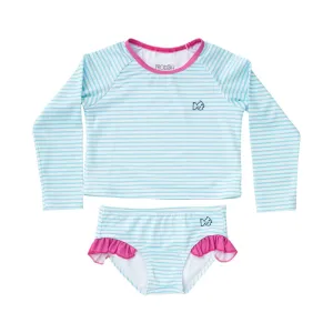 Girls Reef Rashguard Swimsuit