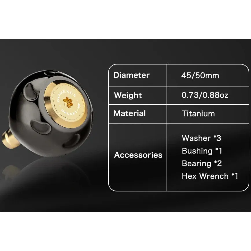 Gomexus TB45 45mm Titanium Power Knob