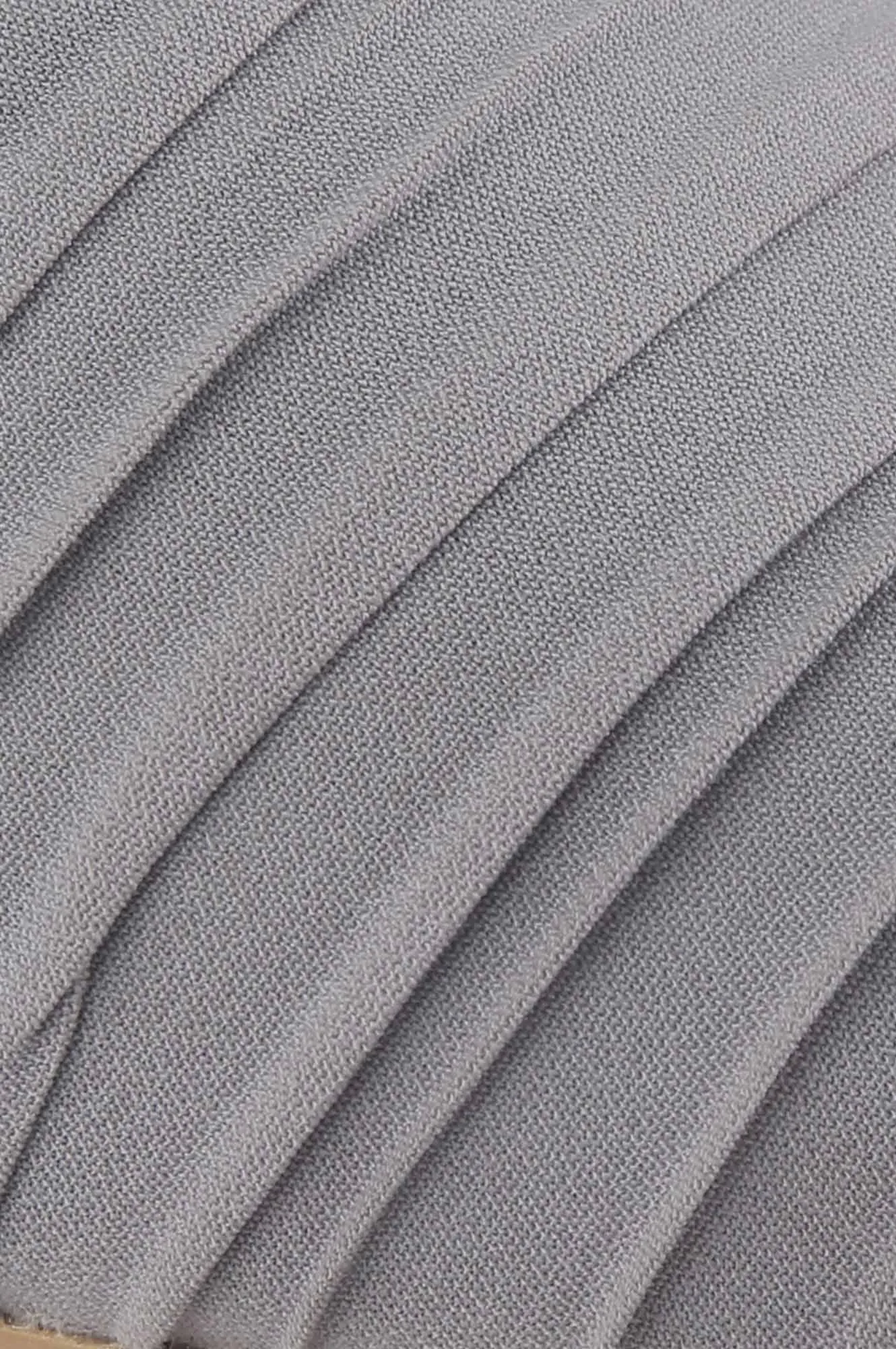 Grey Pointed Toe Striped Flat - ZBridget