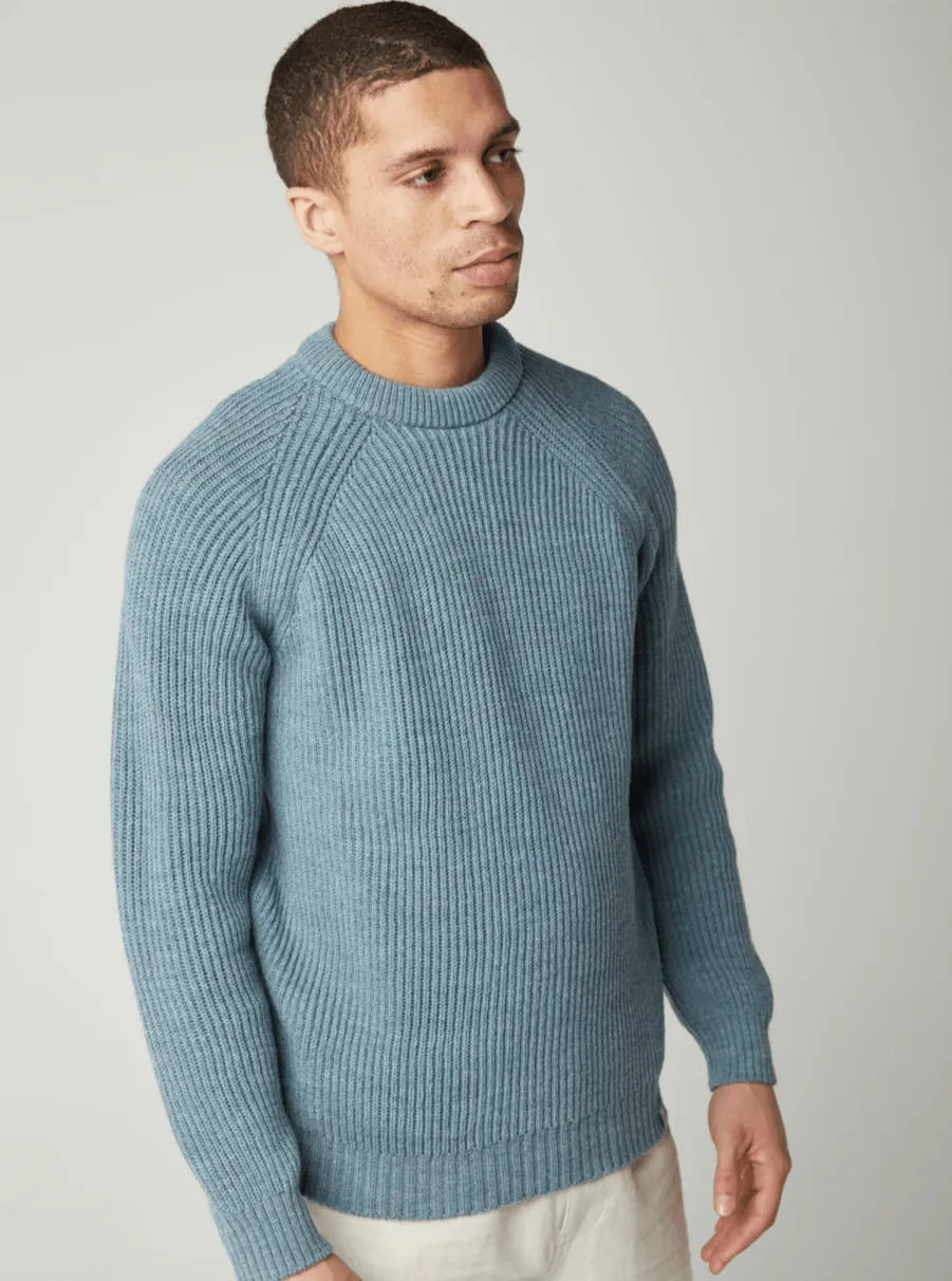 Gun Hill Mens Ford Fisherman Crew - Navy or Seafoam