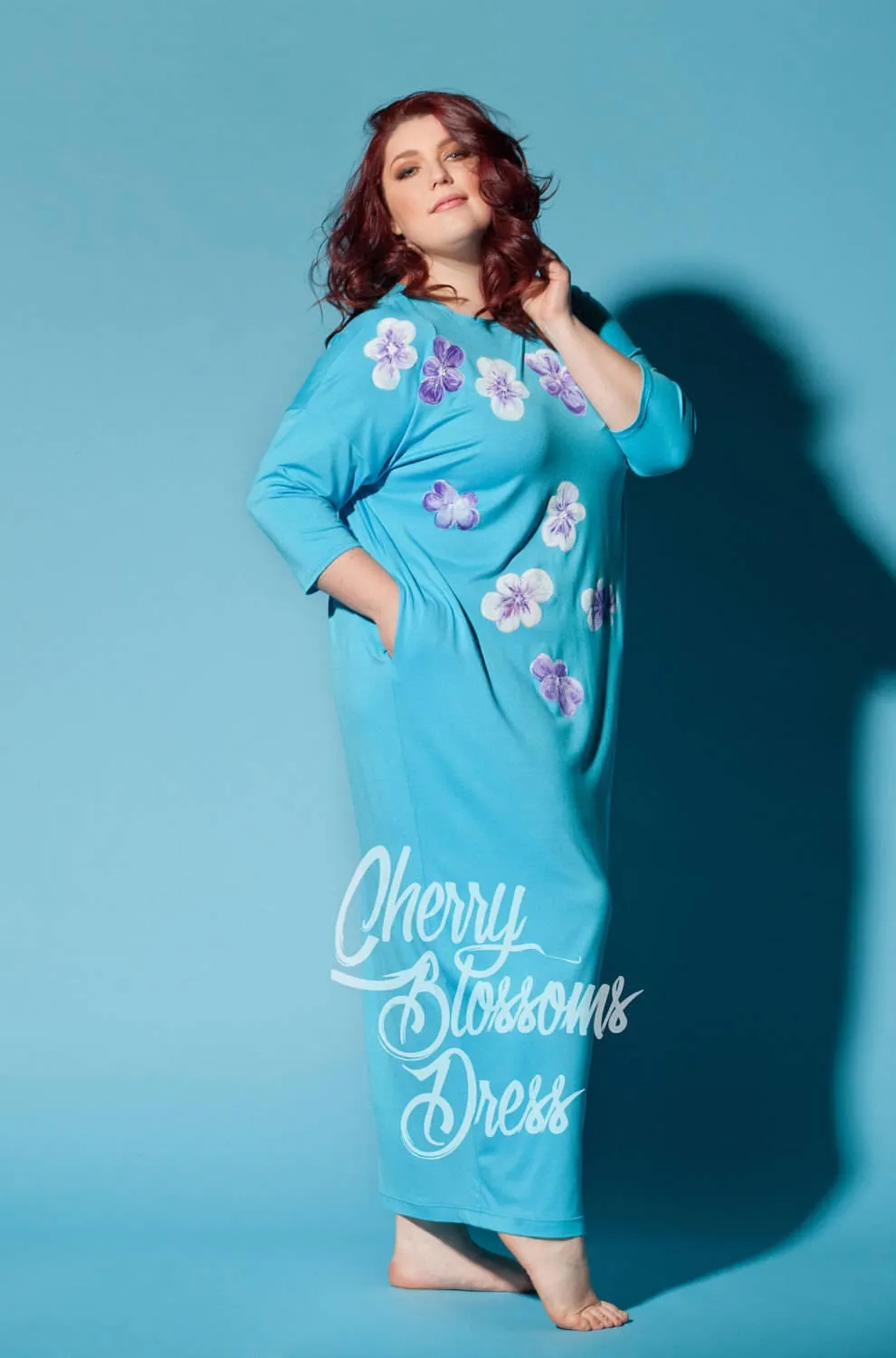 Hand Made Painted Flower Dress, 054.274