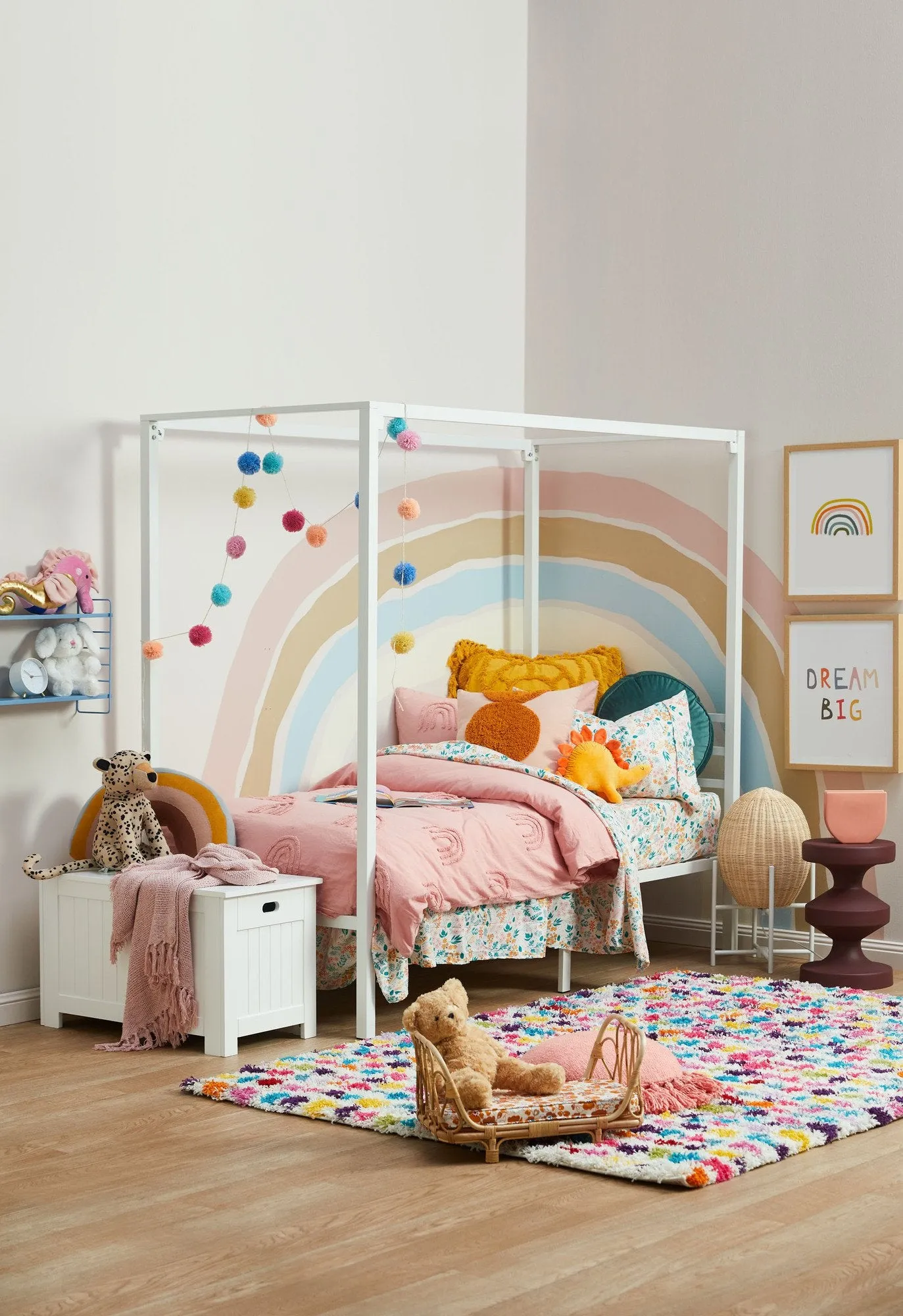 Happy Kids Floral Printed Microfibre Sheet Set