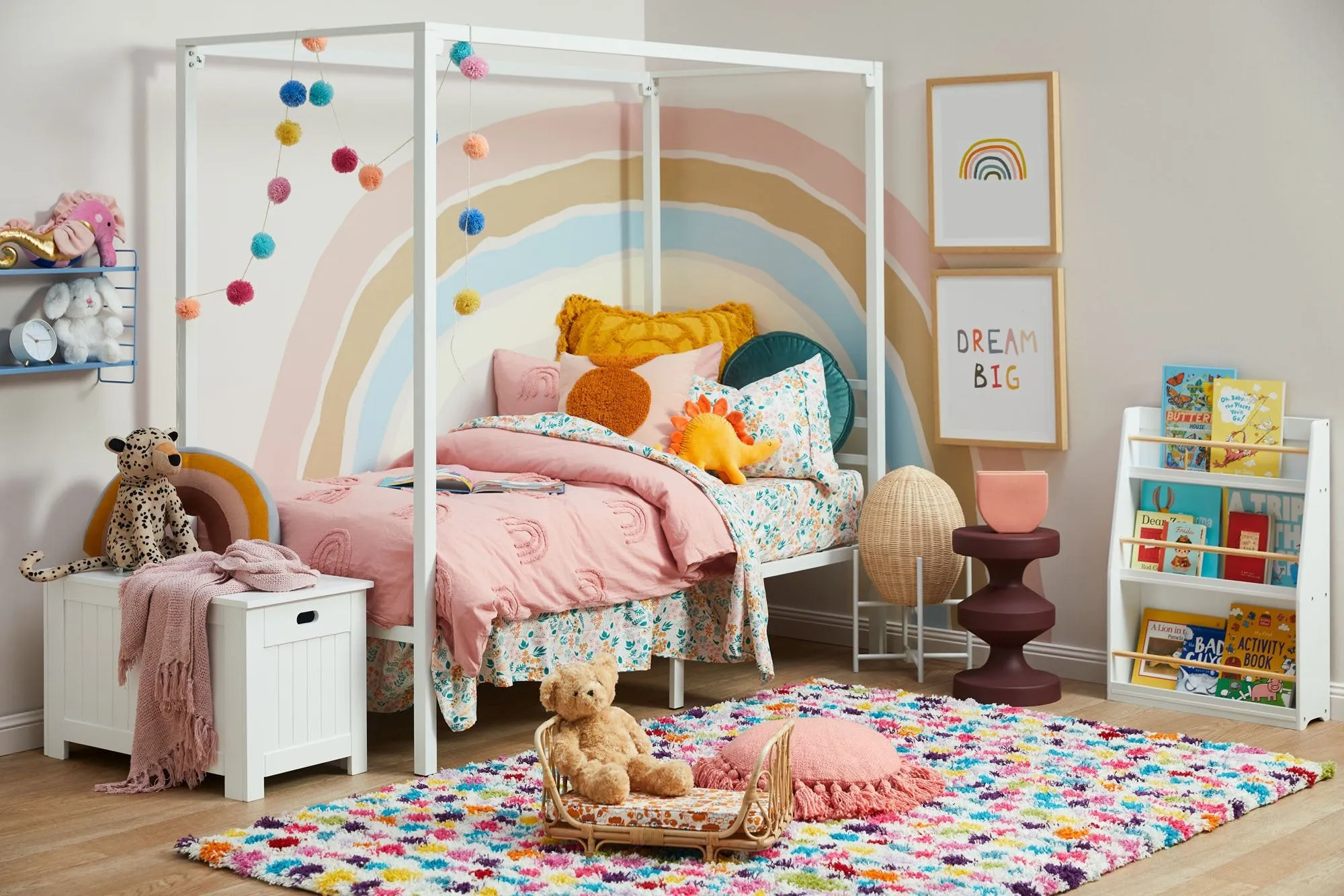 Happy Kids Floral Printed Microfibre Sheet Set
