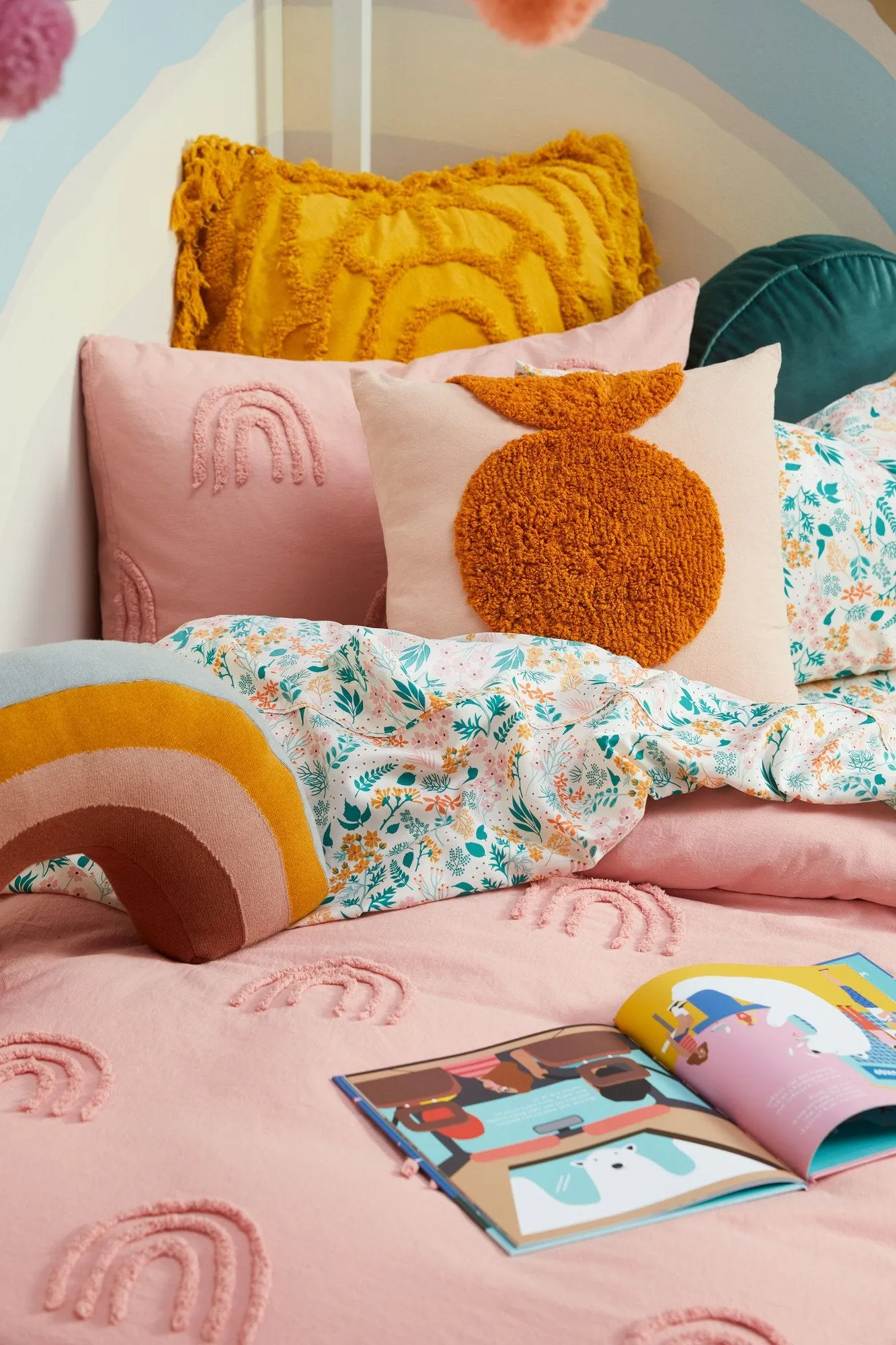 Happy Kids Floral Printed Microfibre Sheet Set