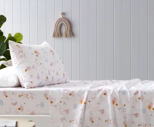 Happy Kids Unicorn Printed Microfibre Sheet Set