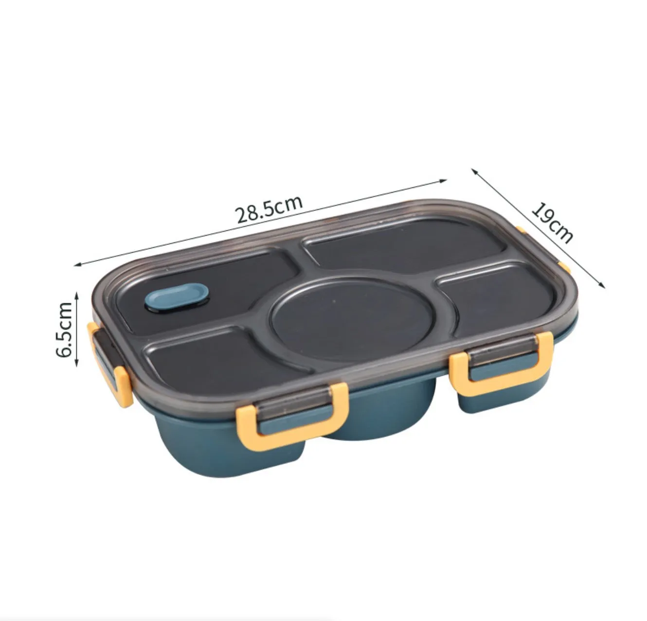 Homlly 5 Compartments Leakproof Salad Bento Lunch Box Container