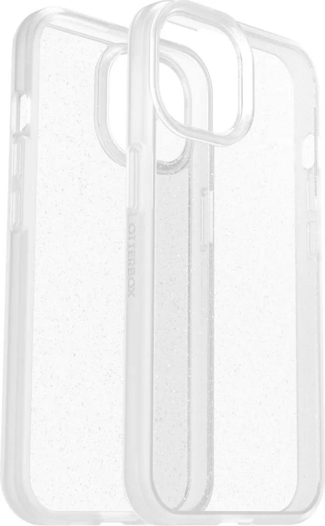iPhone 15 Otterbox React Series Case - Clear/Silver (Stardust)