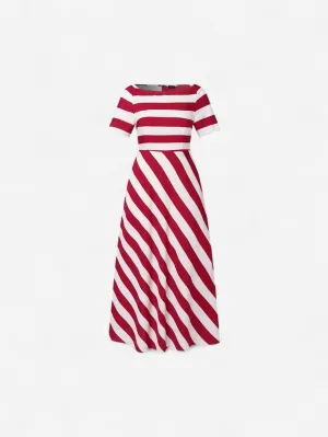 Jada | Women's Casual Striped Summer Maxi Dress