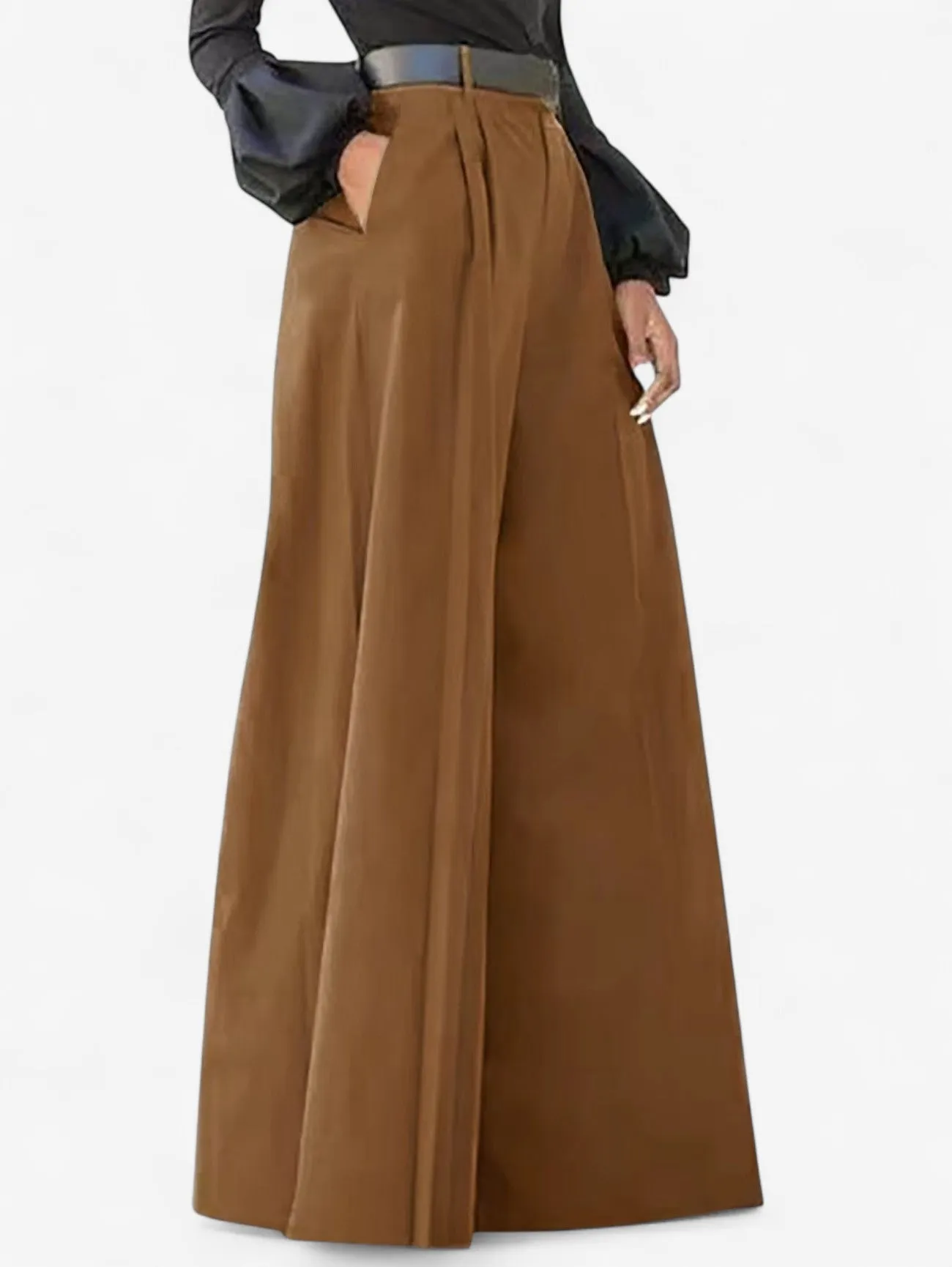 Jada | Women's High Waist Wide Leg Trouser Pants