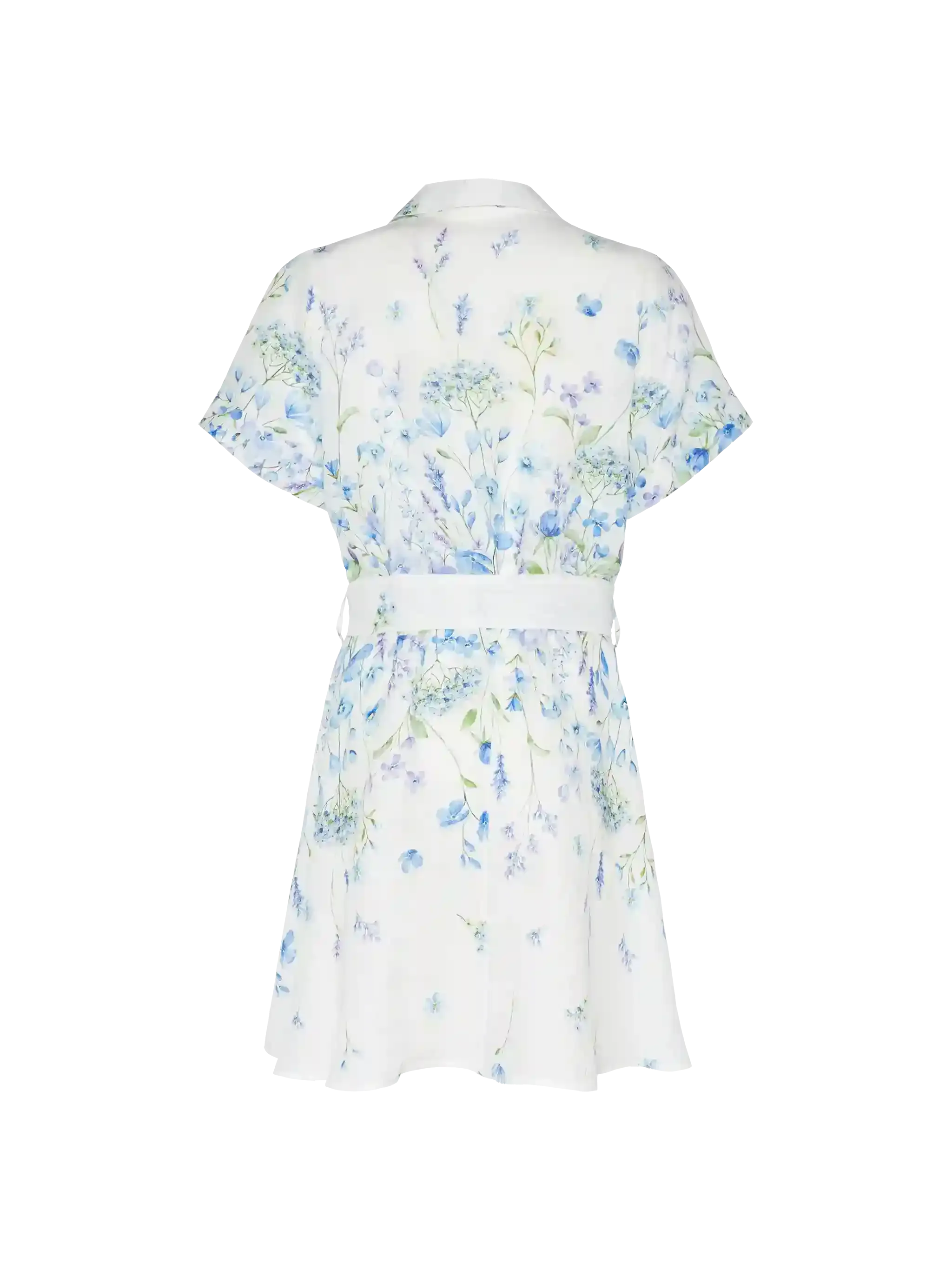 Joseline linen dress with floral print