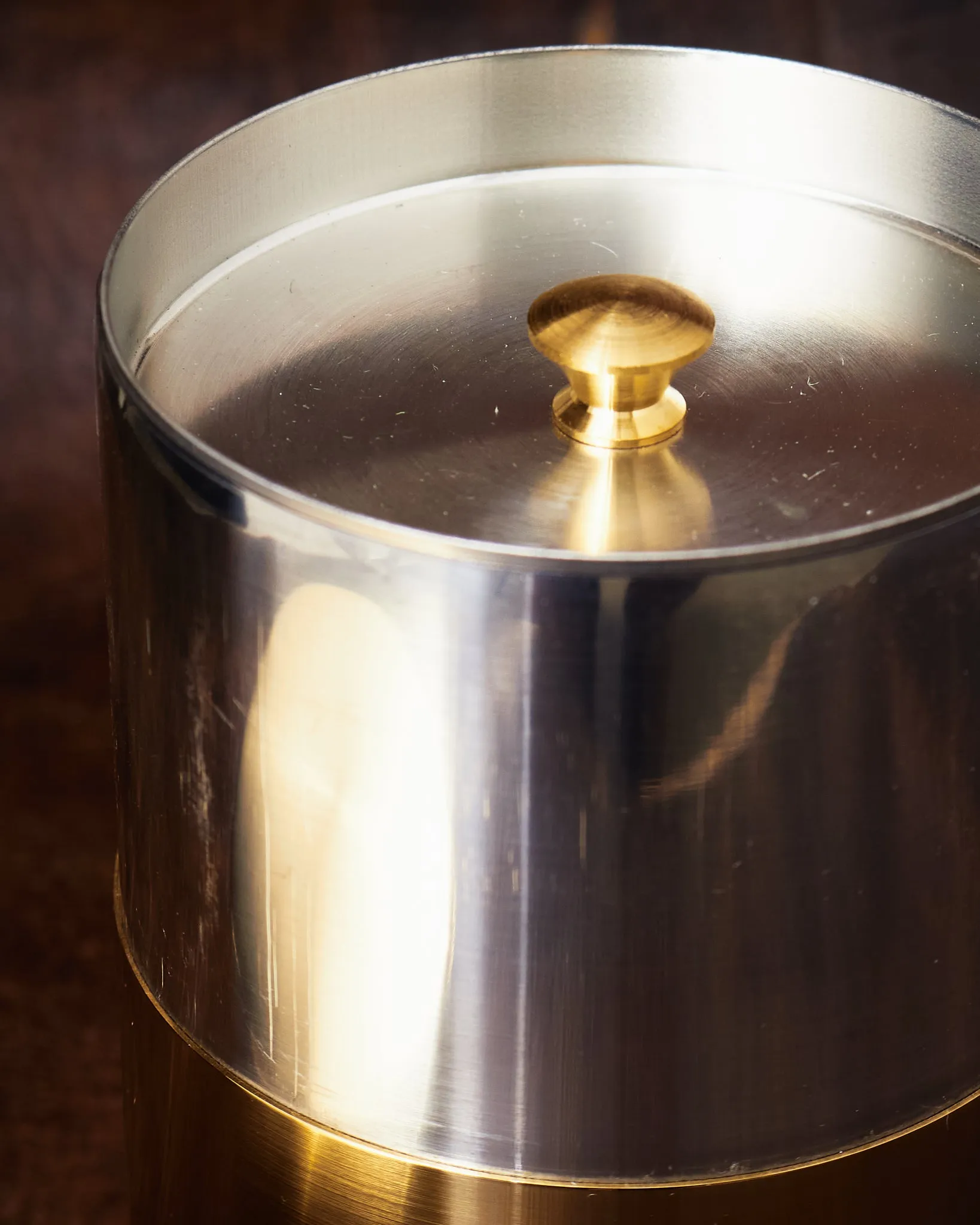 Kaikado Tea Caddy Brass Long 200g