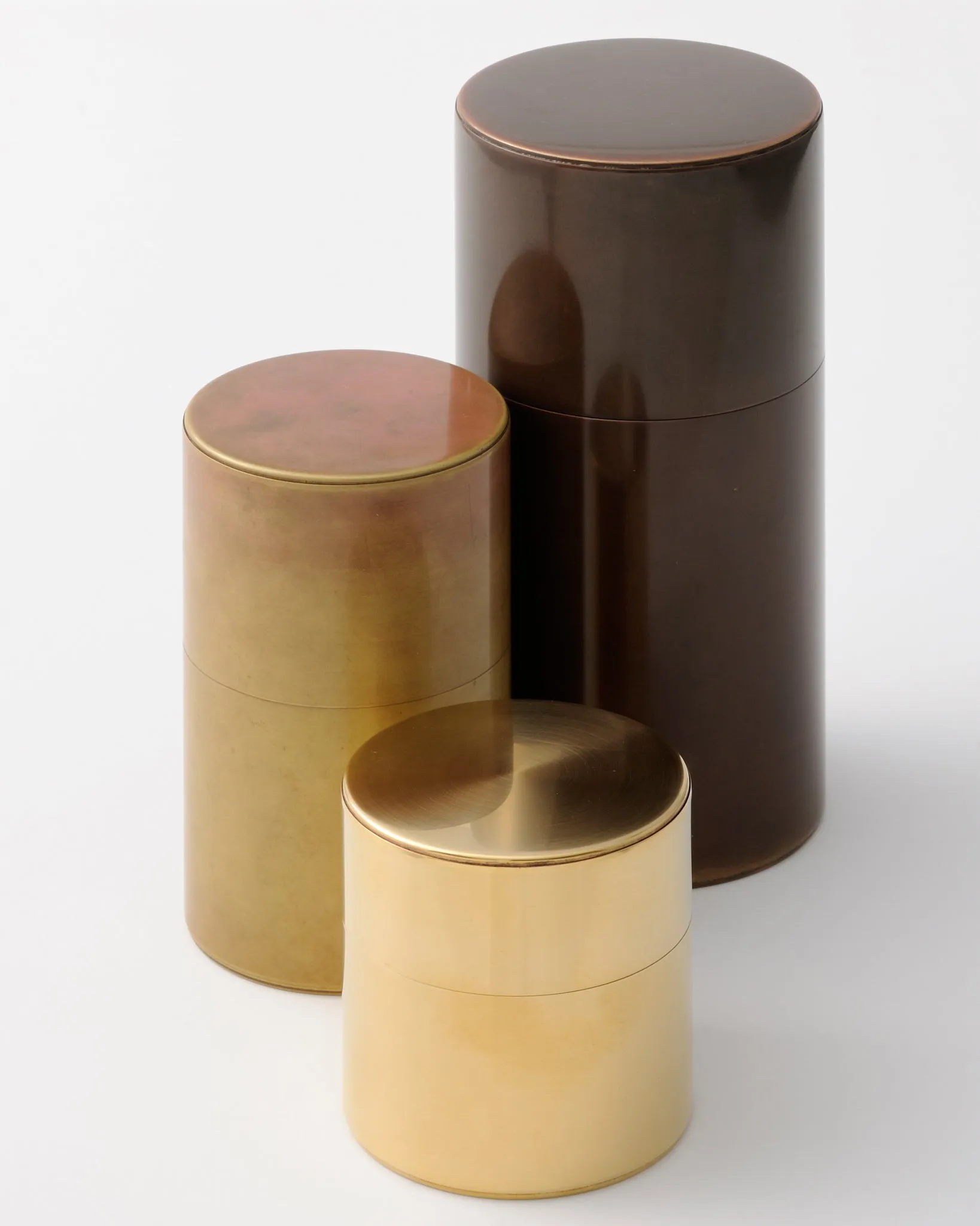 Kaikado Tea Caddy Brass Long 200g