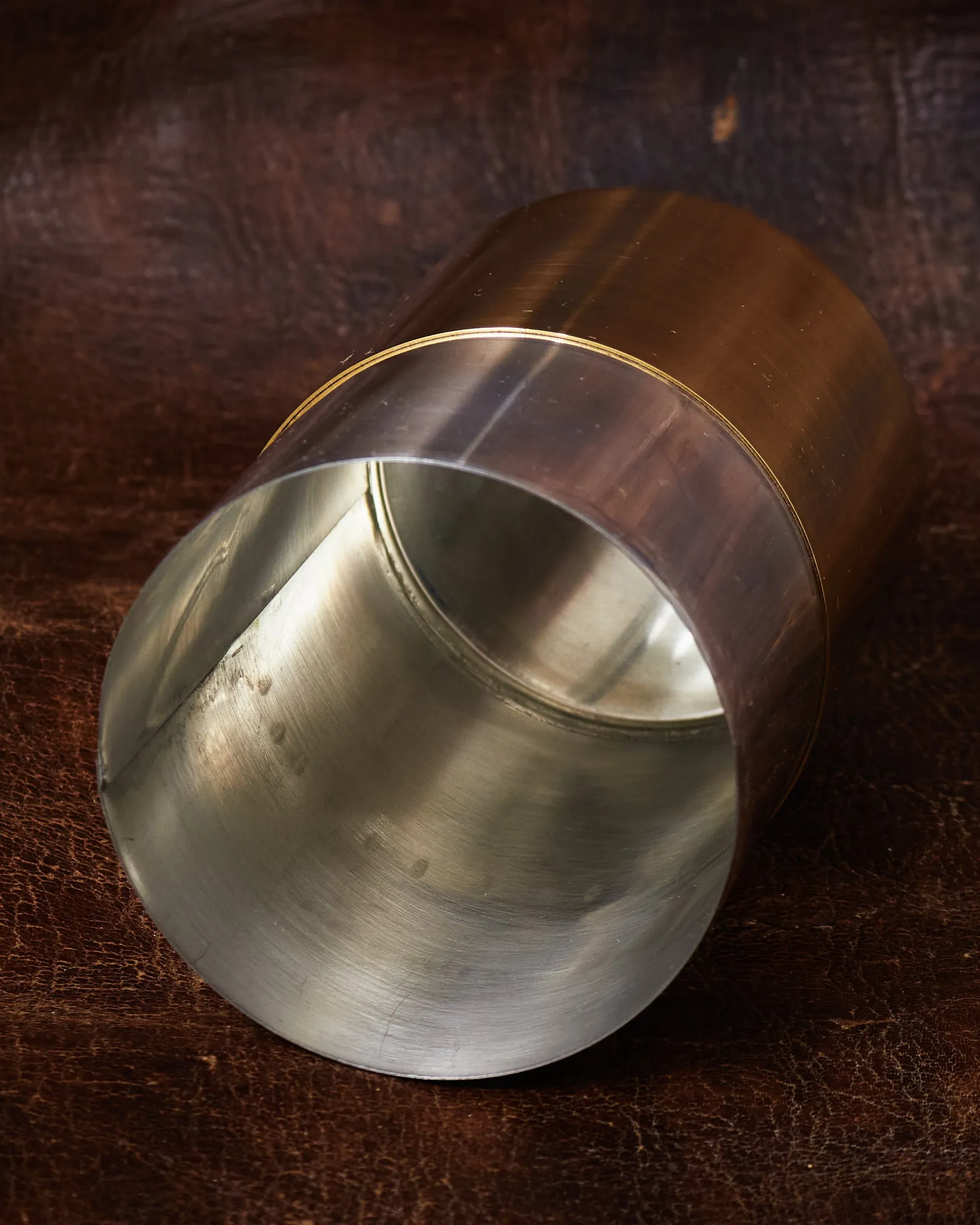 Kaikado Tea Caddy Brass Long 200g