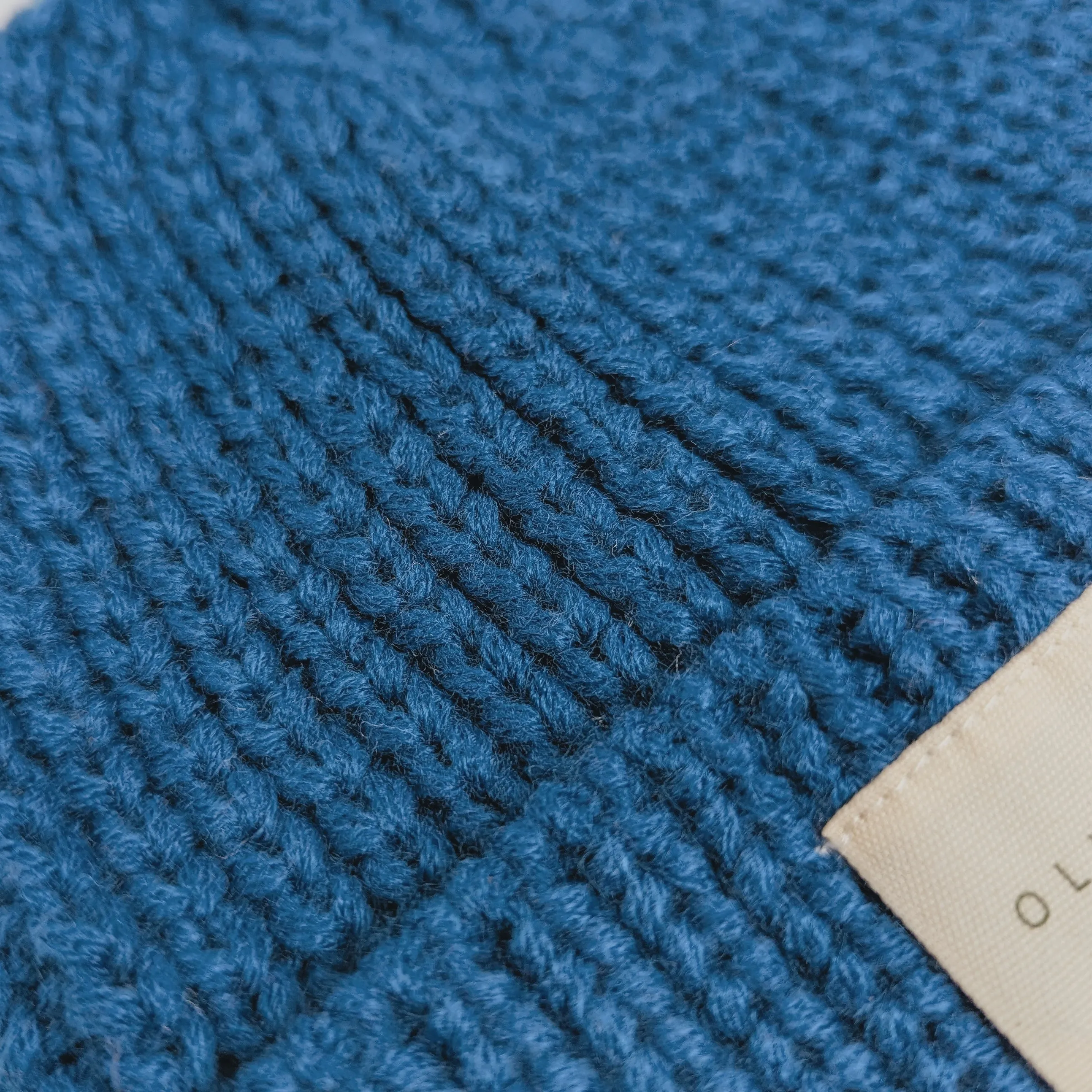 Knitted Beanie Hat - Berry Blue