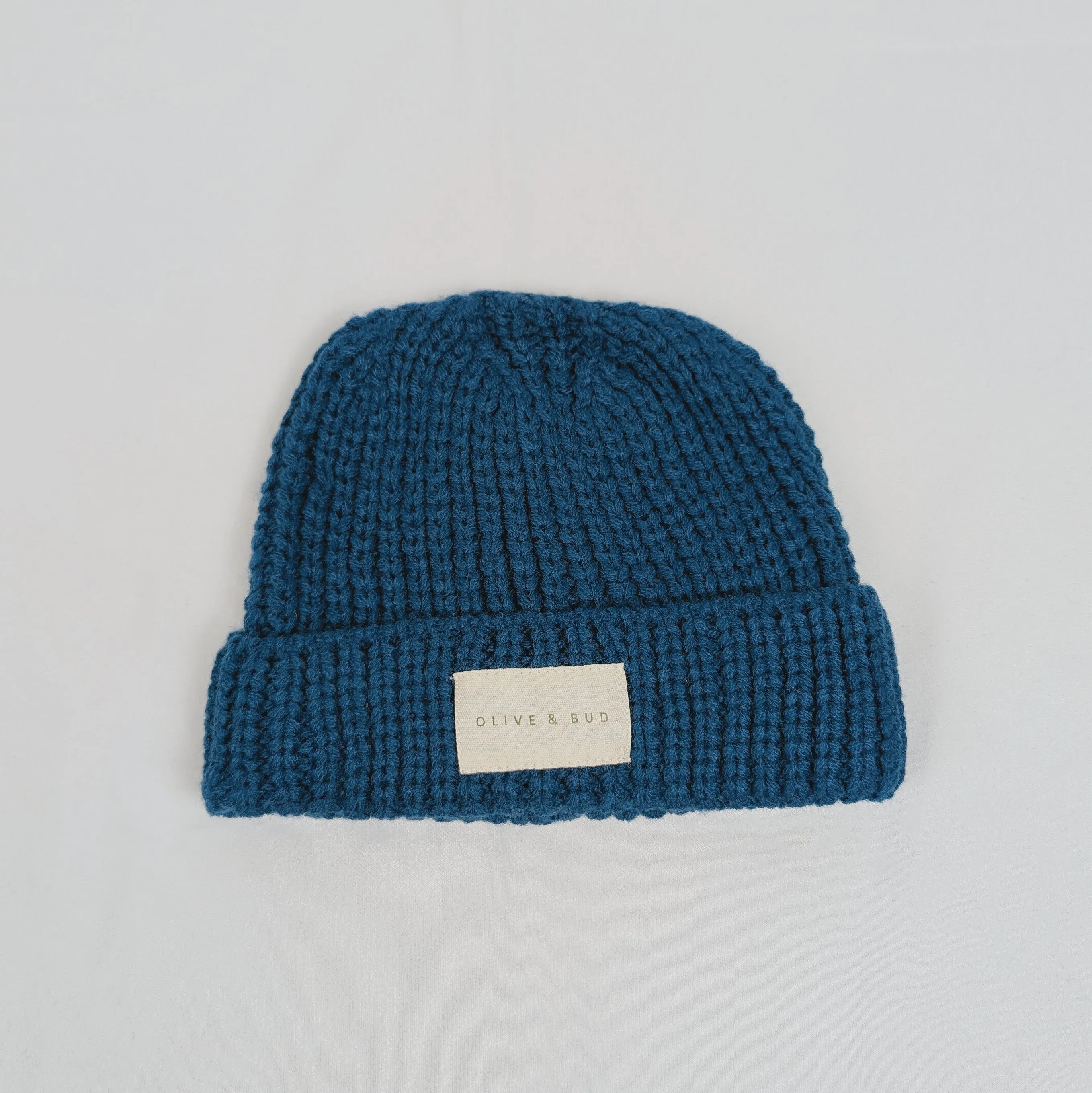 Knitted Beanie Hat - Berry Blue