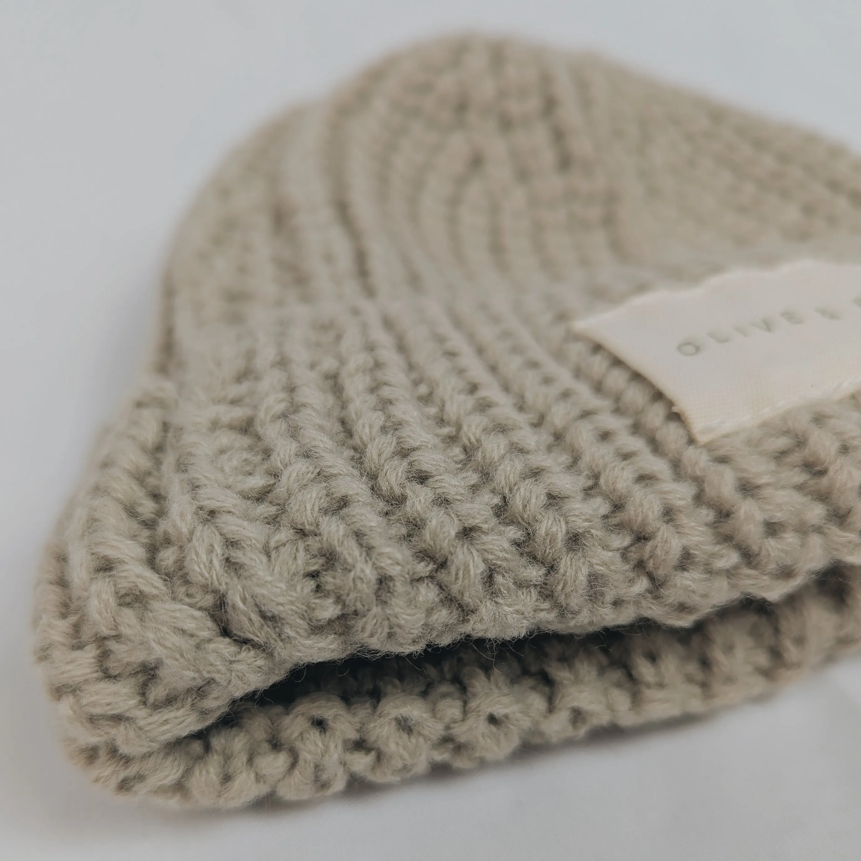 Knitted Beanie Hat - Mushroom