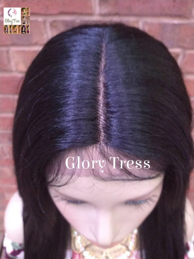 Lace Front Wig - Black Wig - Glory Tress - Straight Wig- African American Wig - Ready To Ship // BRILLIANT
