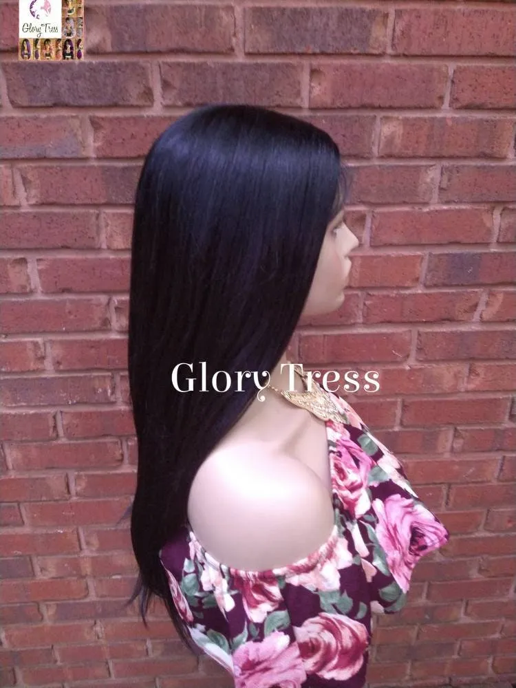 Lace Front Wig - Black Wig - Glory Tress - Straight Wig- African American Wig - Ready To Ship // BRILLIANT