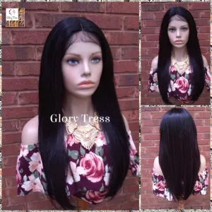 Lace Front Wig - Black Wig - Glory Tress - Straight Wig- African American Wig - Ready To Ship // BRILLIANT