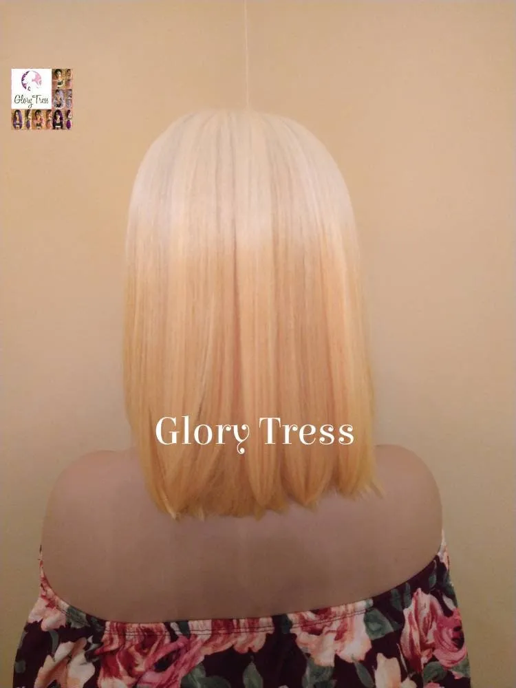 Lace Front Wig, Bob Wig, Ombre Yellow Wig, HD Lace Wig, Glory Tress, Wig, African American Wig, Yellow wig, On Sale // RADIANT