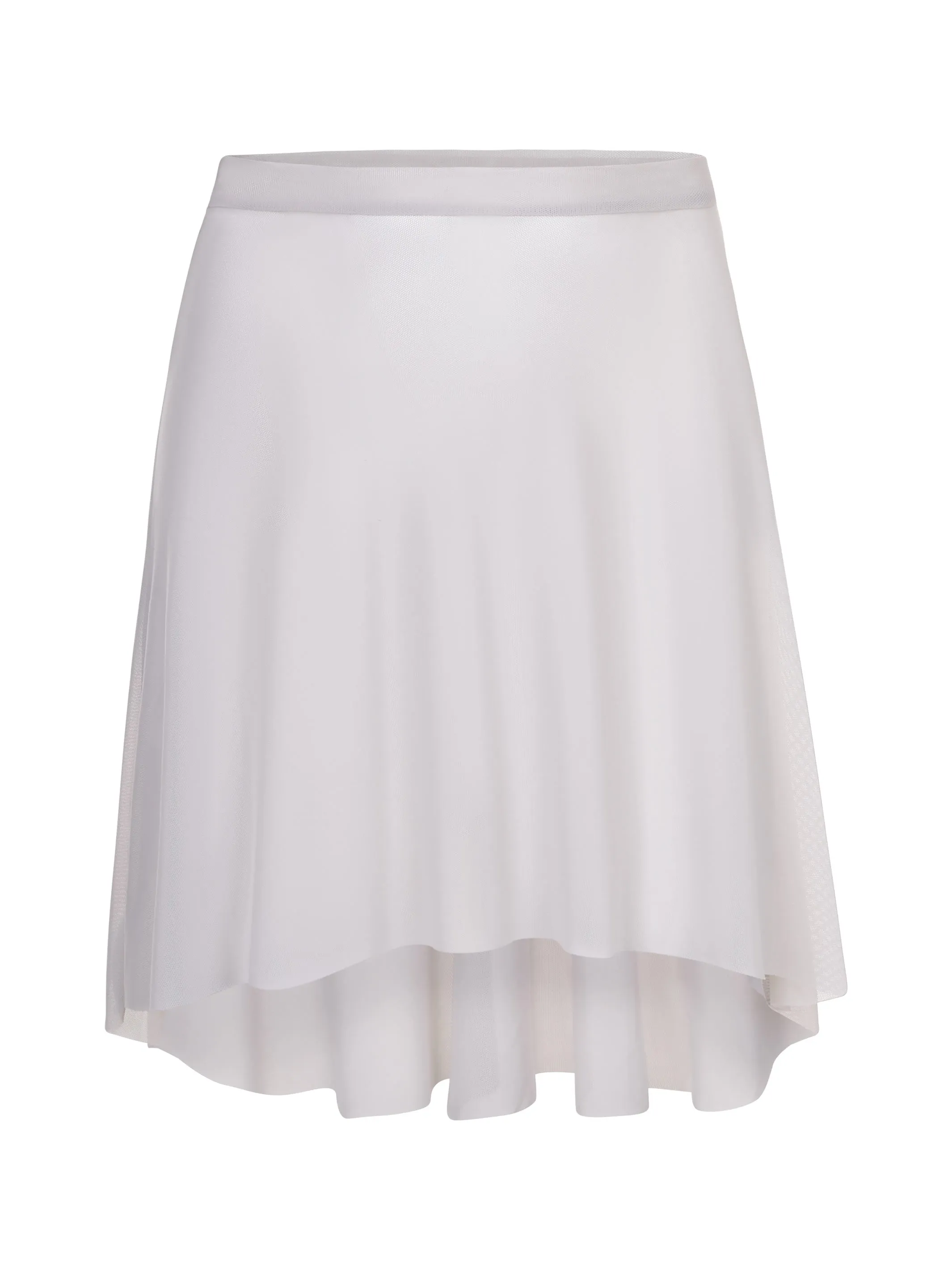 Light Nude Short Mesh Skirt