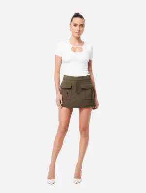 Low Profile Mini Skirt - Khaki