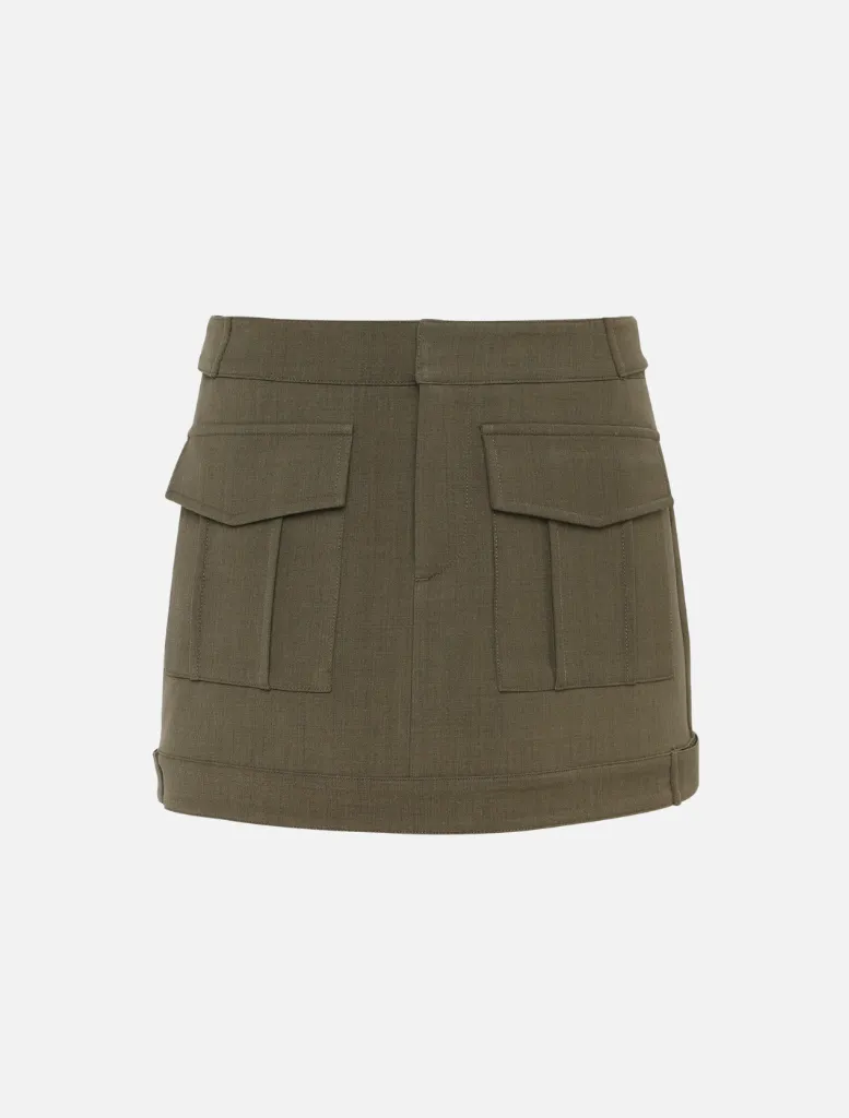 Low Profile Mini Skirt - Khaki