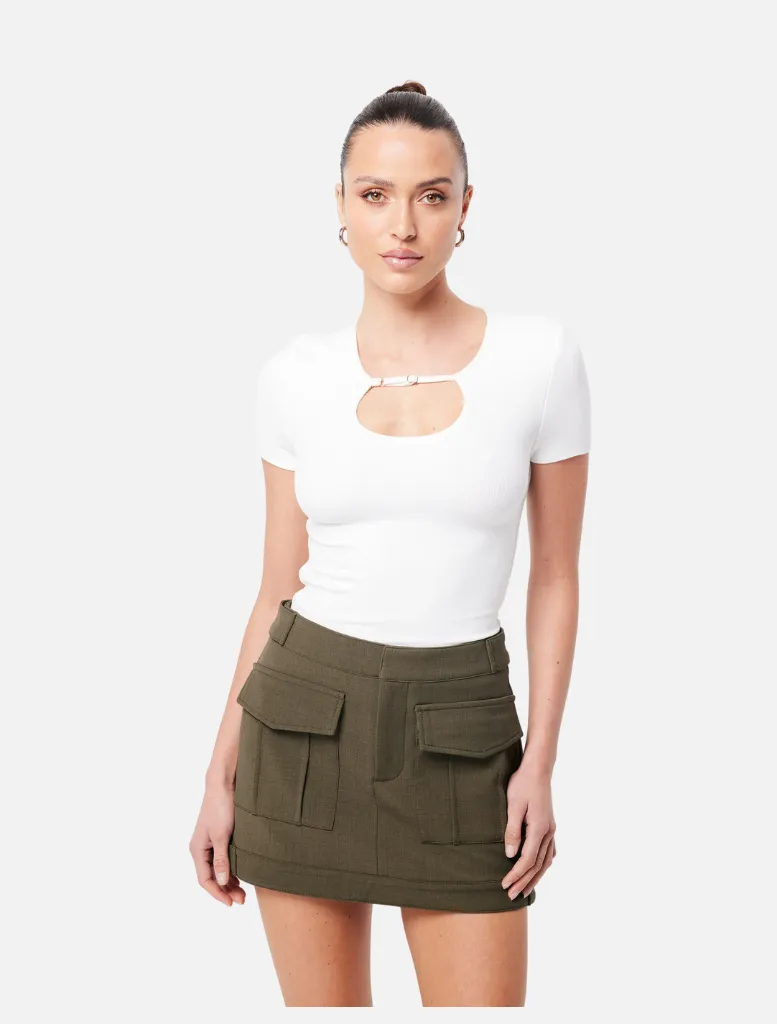 Low Profile Mini Skirt - Khaki