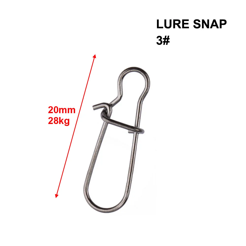 Lure Snap 3# 80pcs 20mm 28kg