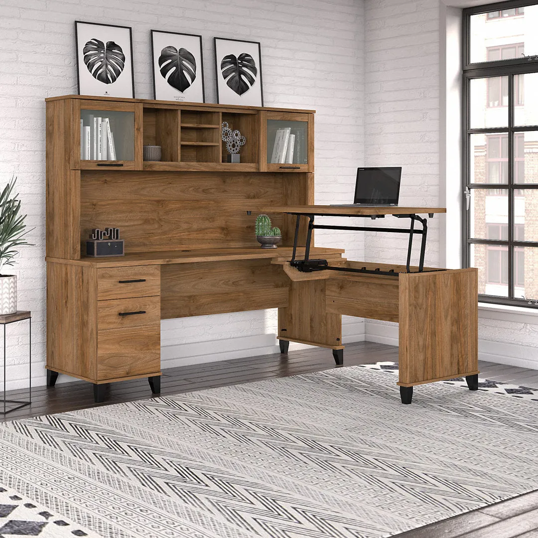 Magomed 72'' Desk Gracie Oaks Color: Fresh Walnut