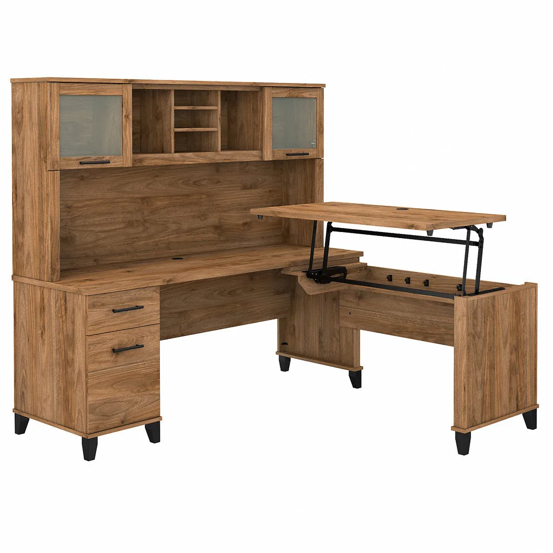 Magomed 72'' Desk Gracie Oaks Color: Fresh Walnut