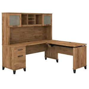 Magomed 72'' Desk Gracie Oaks Color: Fresh Walnut