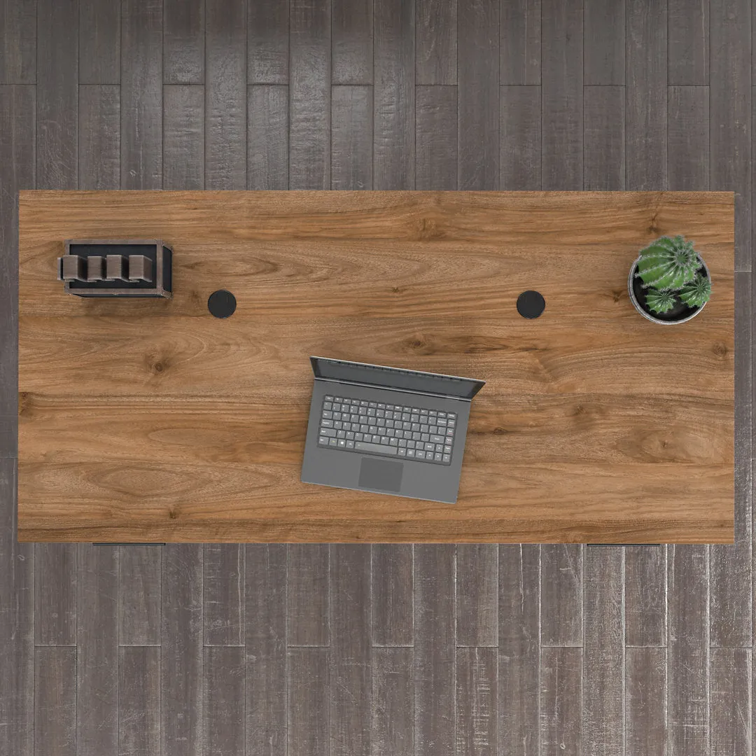 Magomed Executive Desk Gracie Oaks Color: Fresh Walnut