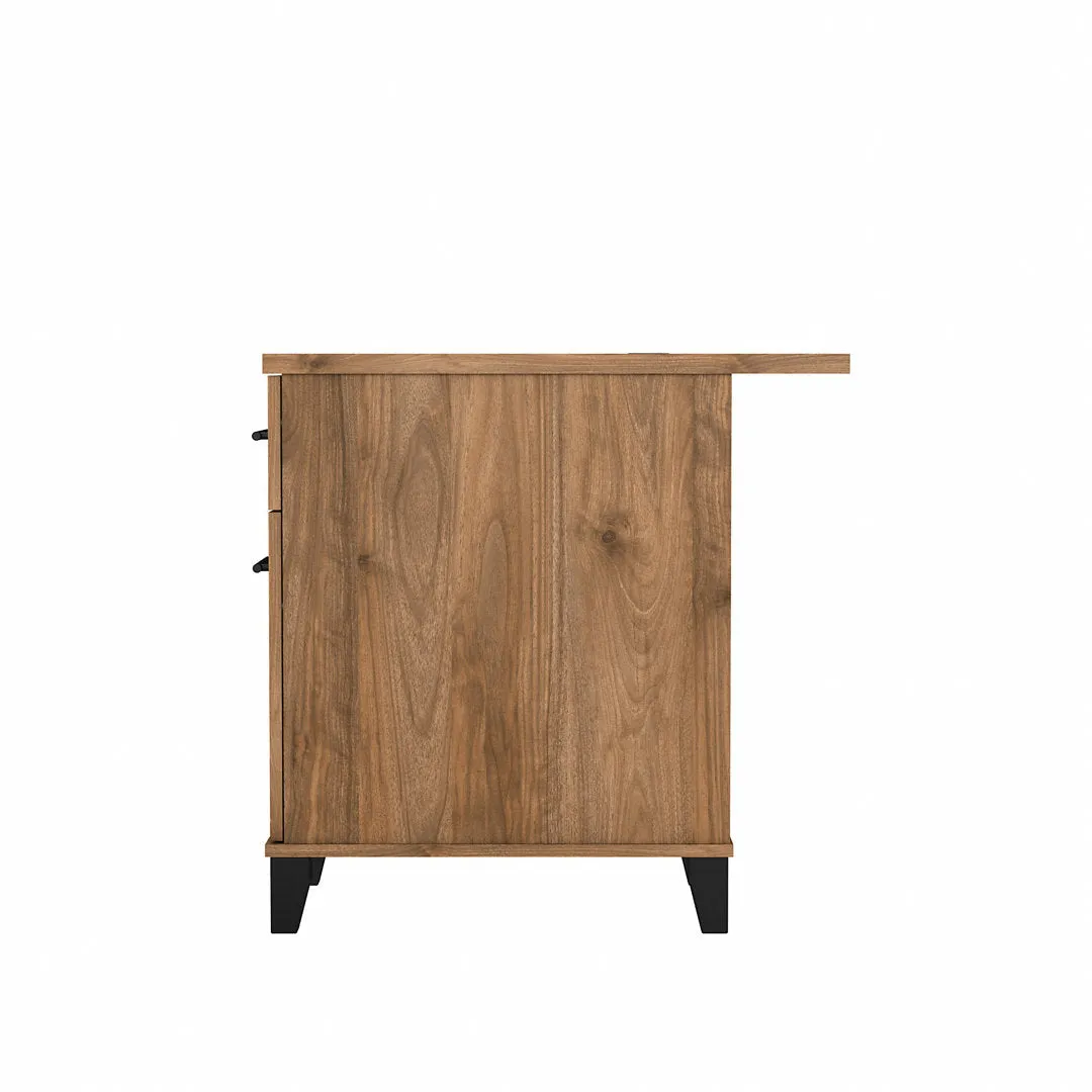 Magomed Executive Desk Gracie Oaks Color: Fresh Walnut