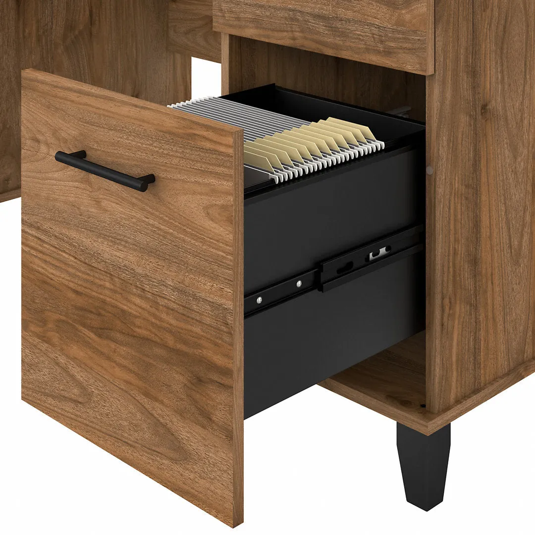 Magomed Executive Desk Gracie Oaks Color: Fresh Walnut