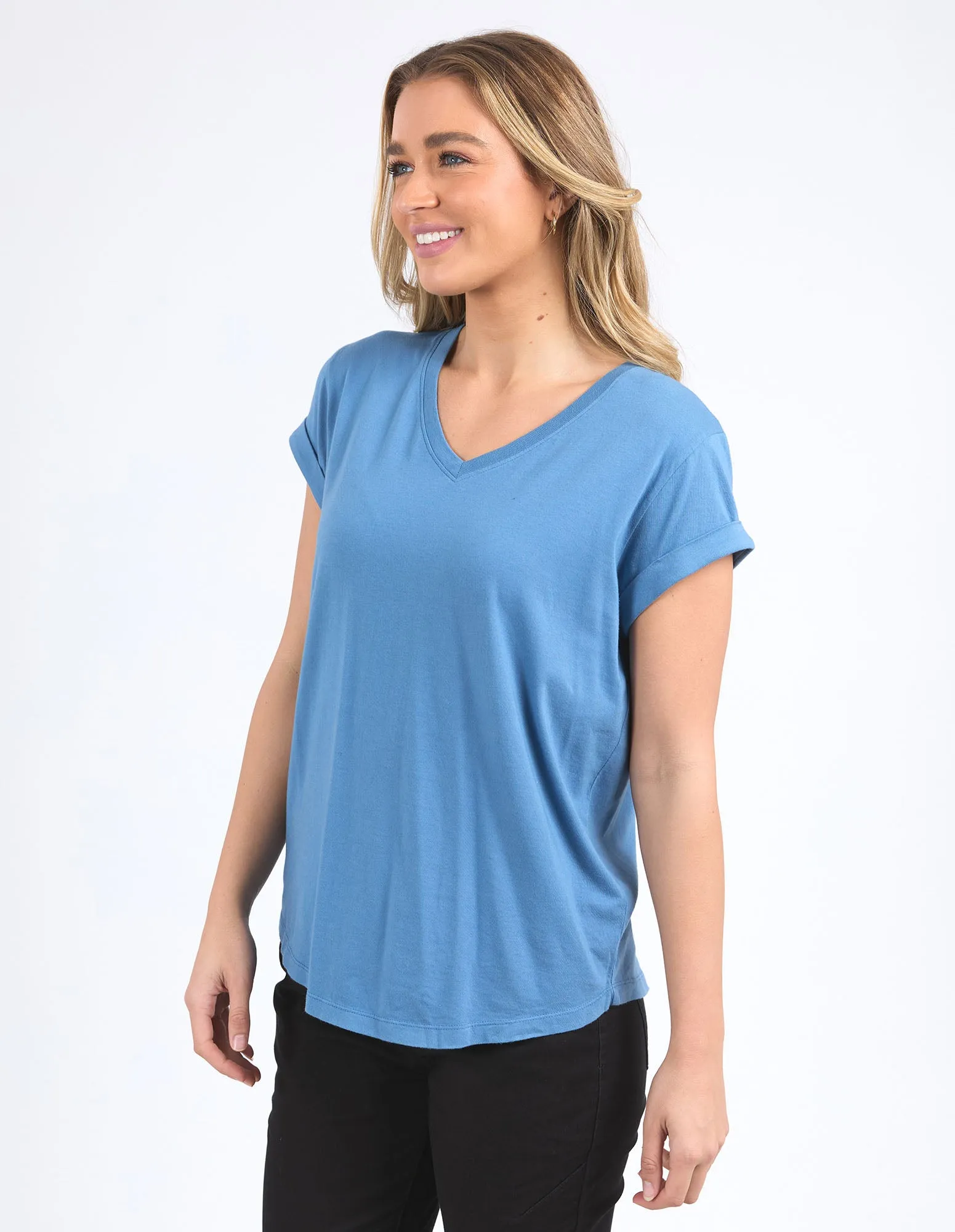 Manly Vee Tee - Coronet Blue