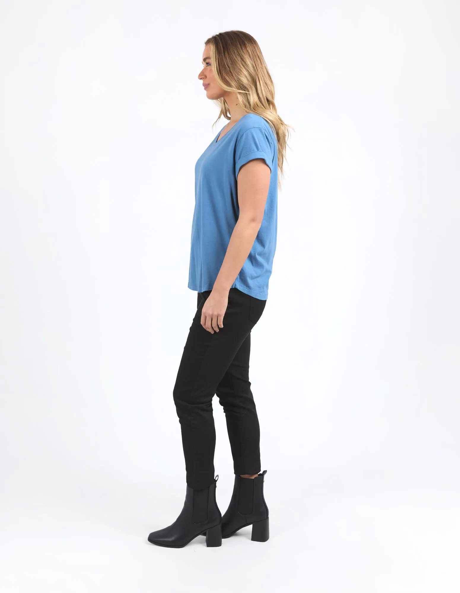 Manly Vee Tee - Coronet Blue
