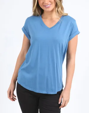 Manly Vee Tee - Coronet Blue